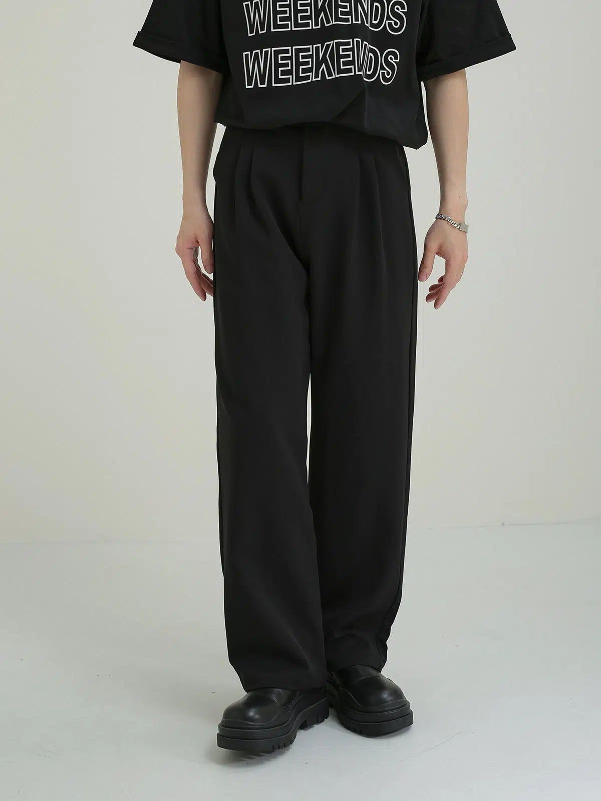 Zhou Relaxed Flow Essential Trousers-korean-fashion-Trousers-Zhou's Closet-OH Garments