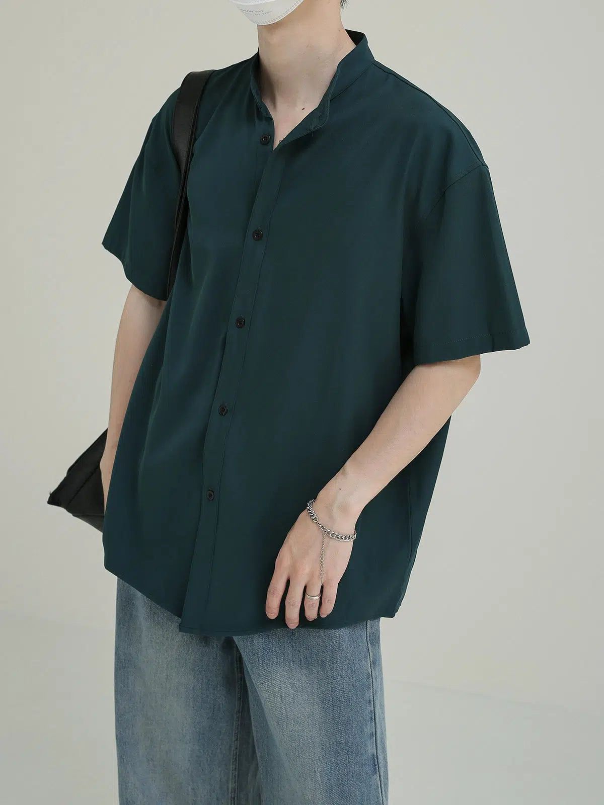 Zhou Relaxed Solid Color Shirt-korean-fashion-Shirt-Zhou's Closet-OH Garments