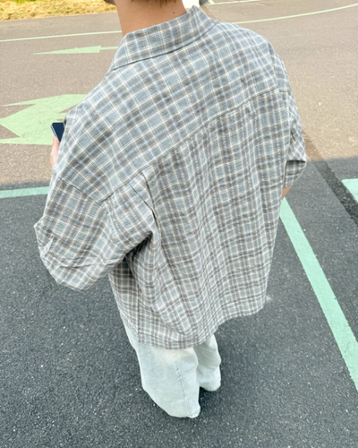 Zhou Retro Checkered Shirt-korean-fashion-Shirt-Zhou's Closet-OH Garments