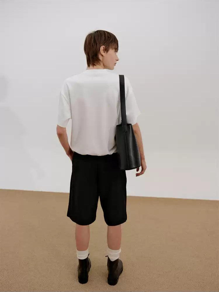 Zhou Ruched End Regular T-Shirt-korean-fashion-T-Shirt-Zhou's Closet-OH Garments