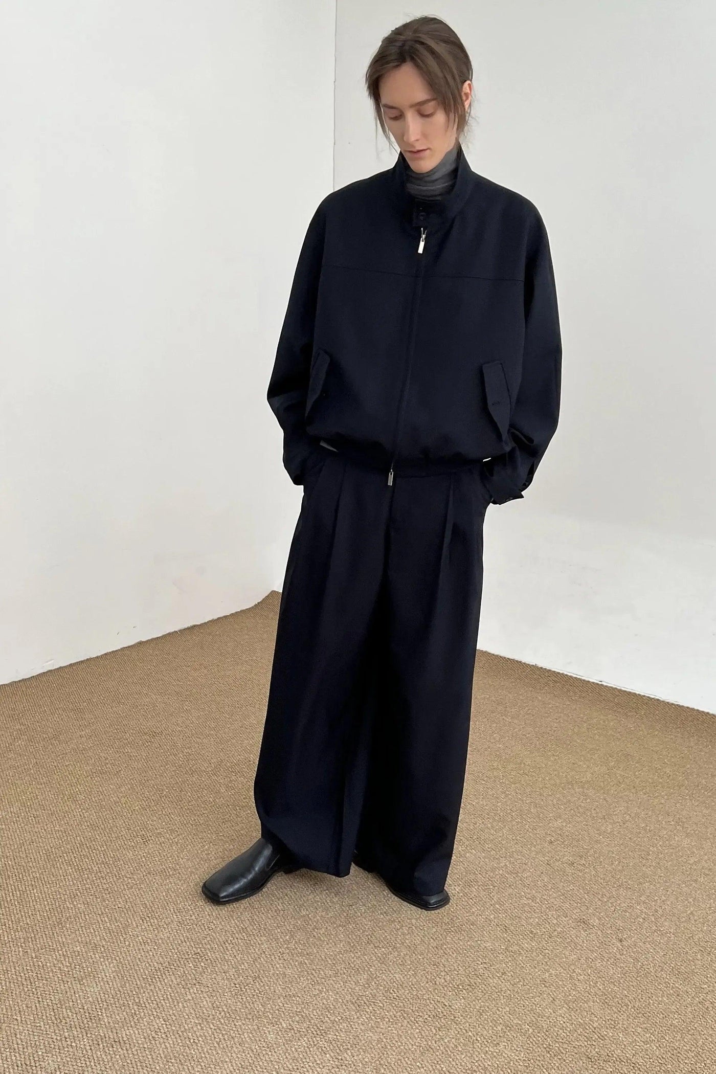 Zhou Side Buttoned Pockets Jacket-korean-fashion-Jacket-Zhou's Closet-OH Garments