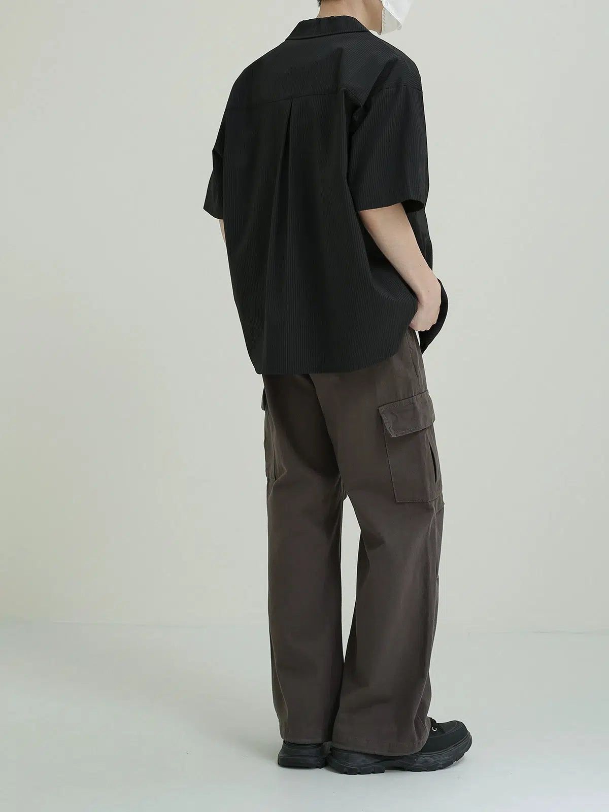 Zhou Side Pocket Pleated Cargo Pants-korean-fashion-Pants-Zhou's Closet-OH Garments