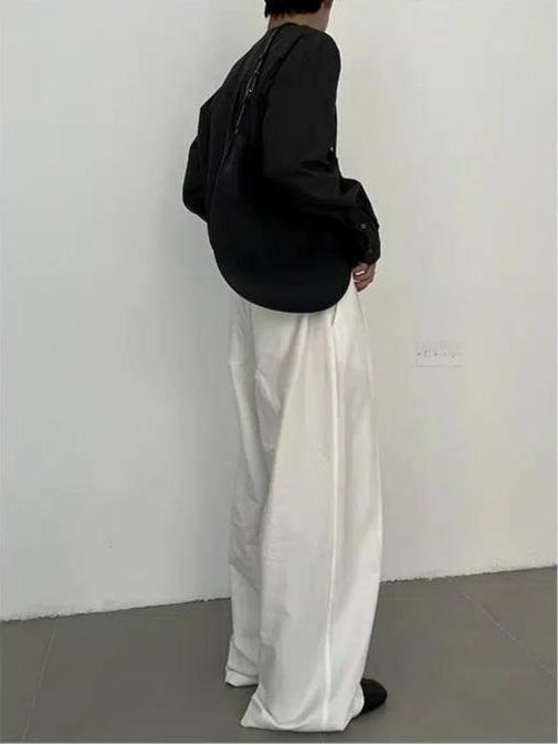 Zhou Slant Pocket Drawstring Pants-korean-fashion-Pants-Zhou's Closet-OH Garments