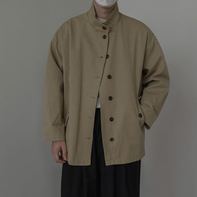 Zhou Sleek Buttoned Jacket-korean-fashion-Shirt-Zhou's Closet-OH Garments