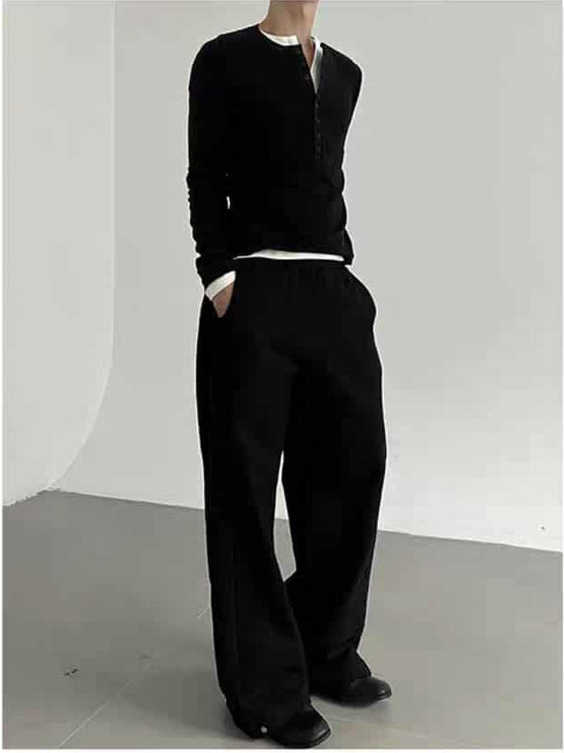 Zhou Slim Fit Buttoned T-Shirt-korean-fashion-T-Shirt-Zhou's Closet-OH Garments