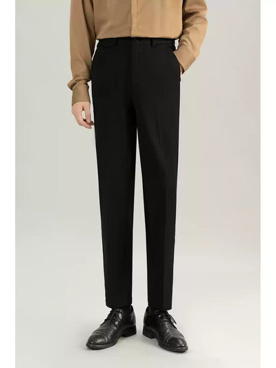 Zhou Smart Office Slim Fit Trousers-korean-fashion-Trousers-Zhou's Closet-OH Garments