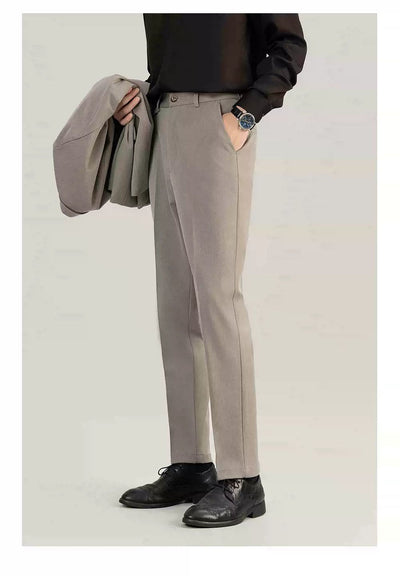 Zhou Smart Office Slim Fit Trousers-korean-fashion-Trousers-Zhou's Closet-OH Garments