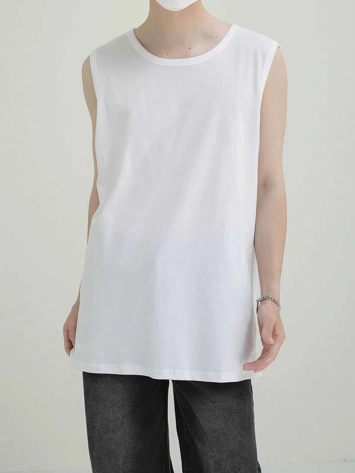 Zhou Solid Basic Tank Top-korean-fashion-Tank Top-Zhou's Closet-OH Garments