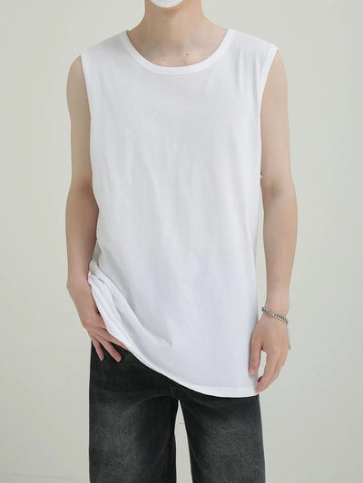 Zhou Solid Basic Tank Top-korean-fashion-Tank Top-Zhou's Closet-OH Garments