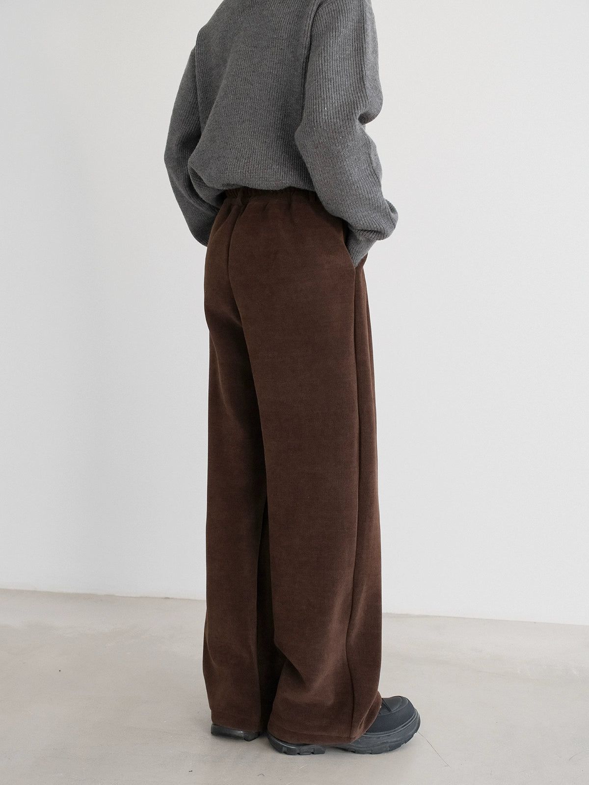 Zhou Solid Color Corduroy Pants-korean-fashion-Pants-Zhou's Closet-OH Garments