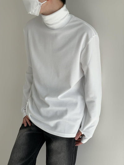 Zhou Solid Color Slim Fit Turtleneck-korean-fashion-Turtleneck-Zhou's Closet-OH Garments