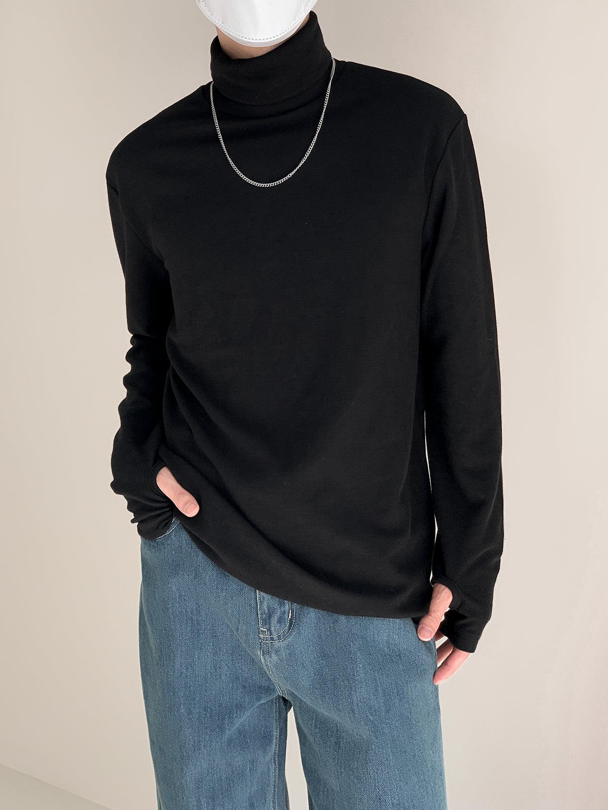 Zhou Solid Color Slim Fit Turtleneck-korean-fashion-Turtleneck-Zhou's Closet-OH Garments