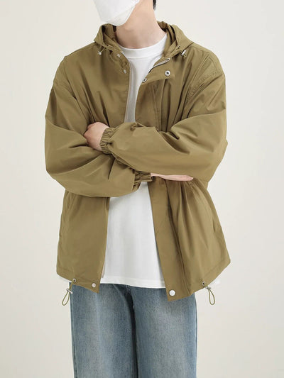 Zhou Spring Windbreaker Hooded Jacket-korean-fashion-Jacket-Zhou's Closet-OH Garments