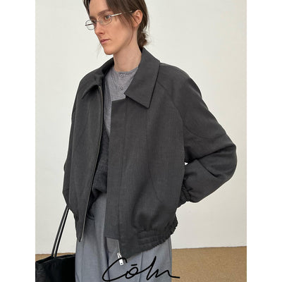 Zhou Structured Boxy Fit Jacket-korean-fashion-Jacket-Zhou's Closet-OH Garments