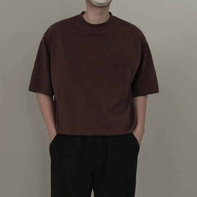 Zhou Subtle Dual Pocket T-Shirt-korean-fashion-T-Shirt-Zhou's Closet-OH Garments