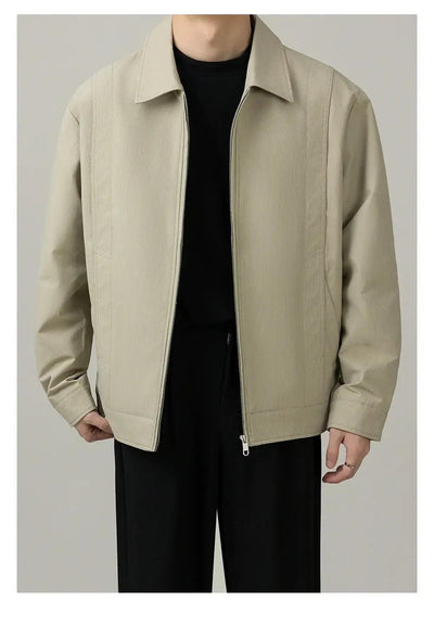 Zhou Subtle Textured Clean Fit Jacket-korean-fashion-Jacket-Zhou's Closet-OH Garments