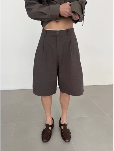 Zhou Summer Wide Leg Shorts-korean-fashion-Shorts-Zhou's Closet-OH Garments