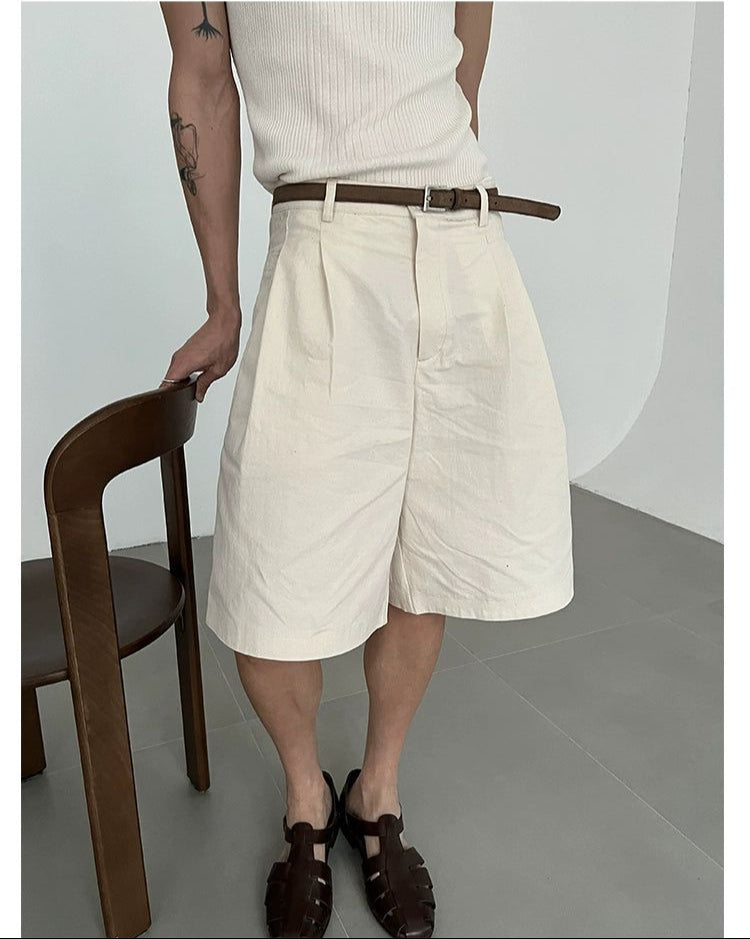 Zhou Summer Wide Leg Shorts-korean-fashion-Shorts-Zhou's Closet-OH Garments