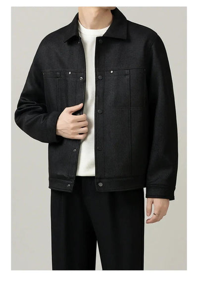 Zhou Textured Boxy Fit Jacket-korean-fashion-Jacket-Zhou's Closet-OH Garments