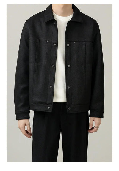 Zhou Textured Boxy Fit Jacket-korean-fashion-Jacket-Zhou's Closet-OH Garments