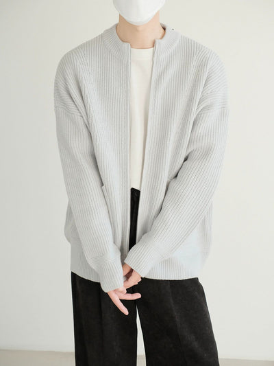 Zhou Two-Pocket Knit Cardigan-korean-fashion-Cardigan-Zhou's Closet-OH Garments