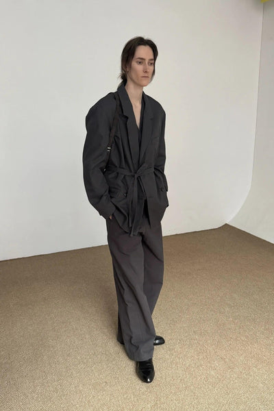 Zhou Versatile Waist Strap Blazer-korean-fashion-Blazer-Zhou's Closet-OH Garments