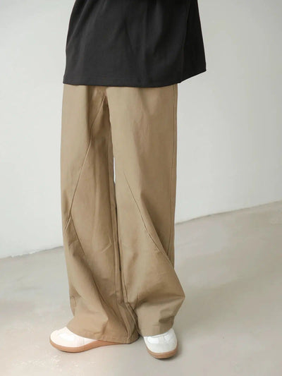 Zhou Washed Drawstring Waist Pants-korean-fashion-Pants-Zhou's Closet-OH Garments