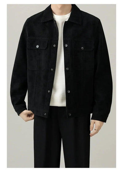 Zhou Washed PU Leather Jacket-korean-fashion-Jacket-Zhou's Closet-OH Garments