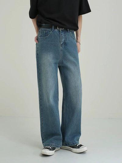 Zhou Washed Slight Stretchy Jeans-korean-fashion-Jeans-Zhou's Closet-OH Garments