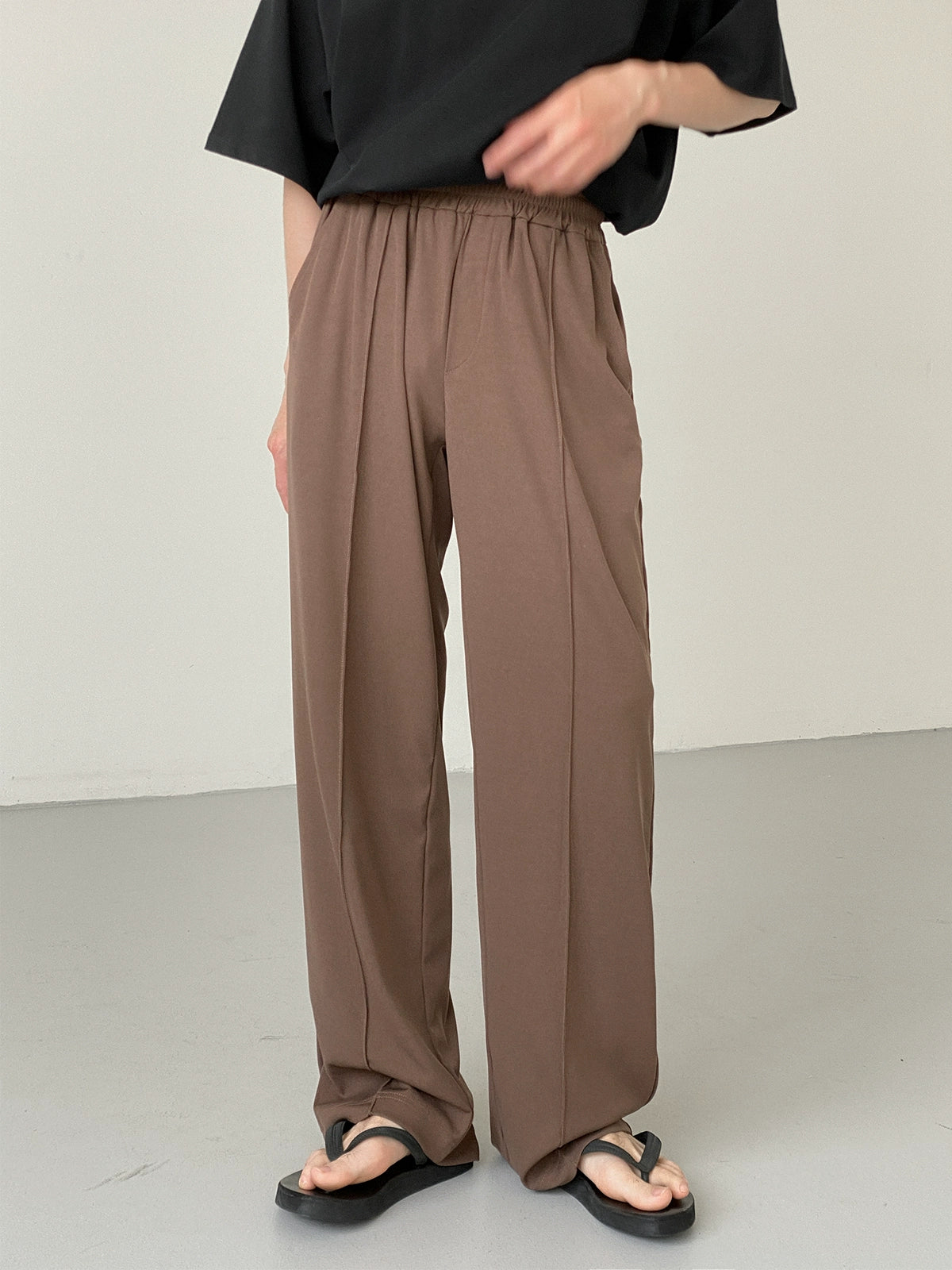 Zhou Wide Cut Pleated Pants-korean-fashion-Pants-Zhou's Closet-OH Garments