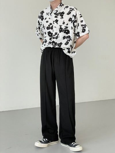 Zhou Wide Cut Pleated Pants-korean-fashion-Pants-Zhou's Closet-OH Garments