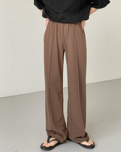 Zhou Wide Cut Pleated Pants-korean-fashion-Pants-Zhou's Closet-OH Garments