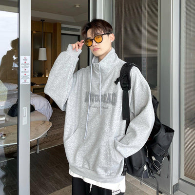 Cui Motdreag Drawstring Hoodie Half Zip-korean-fashion-Jacket-Cui's Closet-OH Garments