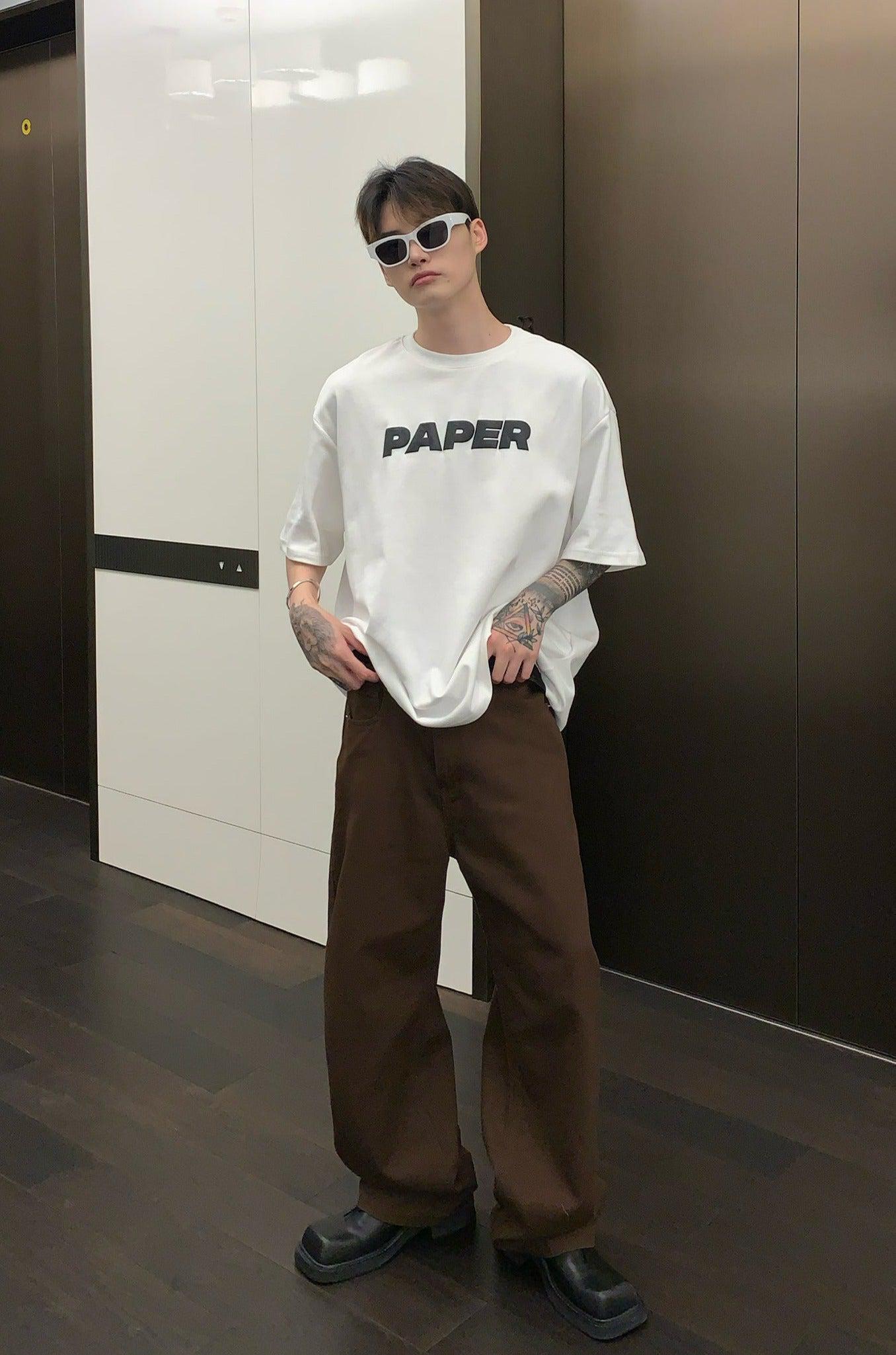 Cui Plain Solid Color Wide Jeans-korean-fashion-Jeans-Cui's Closet-OH Garments