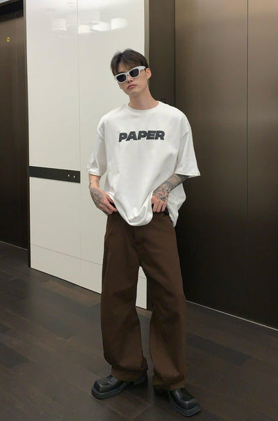 Cui Plain Solid Color Wide Jeans-korean-fashion-Jeans-Cui's Closet-OH Garments