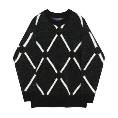 OH Argyle Pattern Sweater-korean-fashion-Sweater-OH Atelier-OH Garments