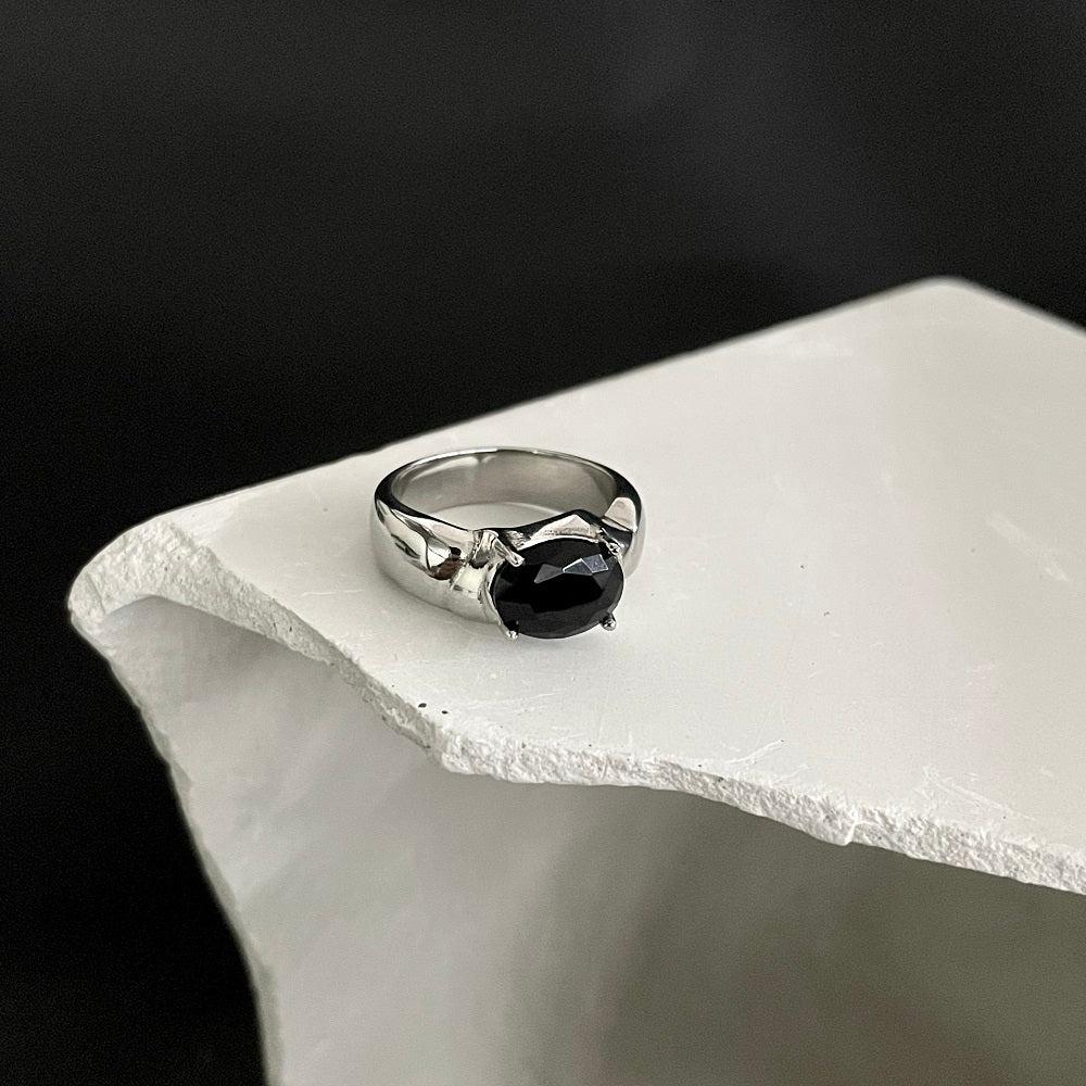 OH Dark Stone Ring-korean-fashion-Ring-OH Atelier-OH Garments