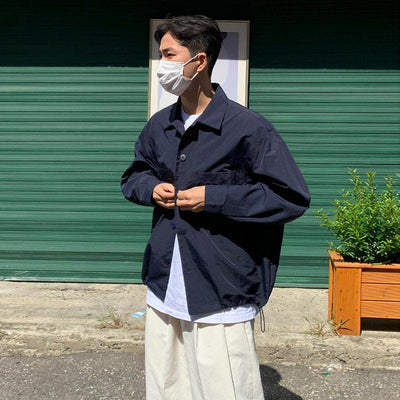 OH Double Pockets Outer Shirt-korean-fashion-Shirt-OH Atelier-OH Garments