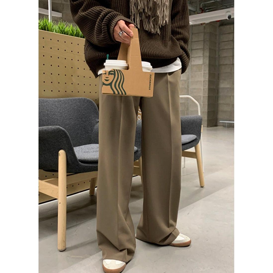 OH Front Fold Wide Pants-korean-fashion-Pants-OH Atelier-OH Garments