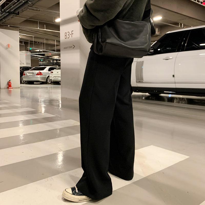 OH Front Fold Wide Pants-korean-fashion-Pants-OH Atelier-OH Garments