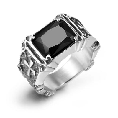 OH Octagon Stone Ring-korean-fashion-Ring-OH Atelier-OH Garments