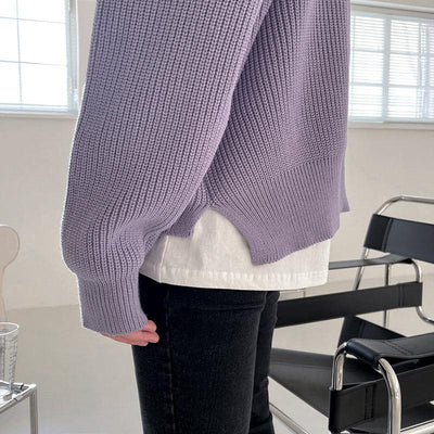 OH Slit Side Sweater-korean-fashion-Sweater-OH Atelier-OH Garments