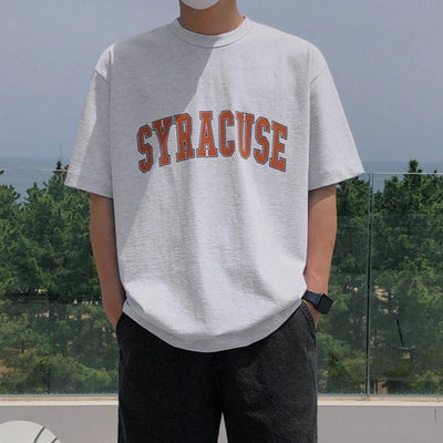 OH Syracuse College Font T-Shirt-korean-fashion-T-Shirt-OH Atelier-OH Garments