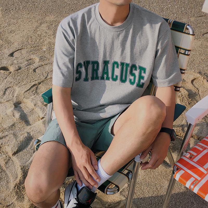 OH Syracuse College Font T-Shirt-korean-fashion-T-Shirt-OH Atelier-OH Garments