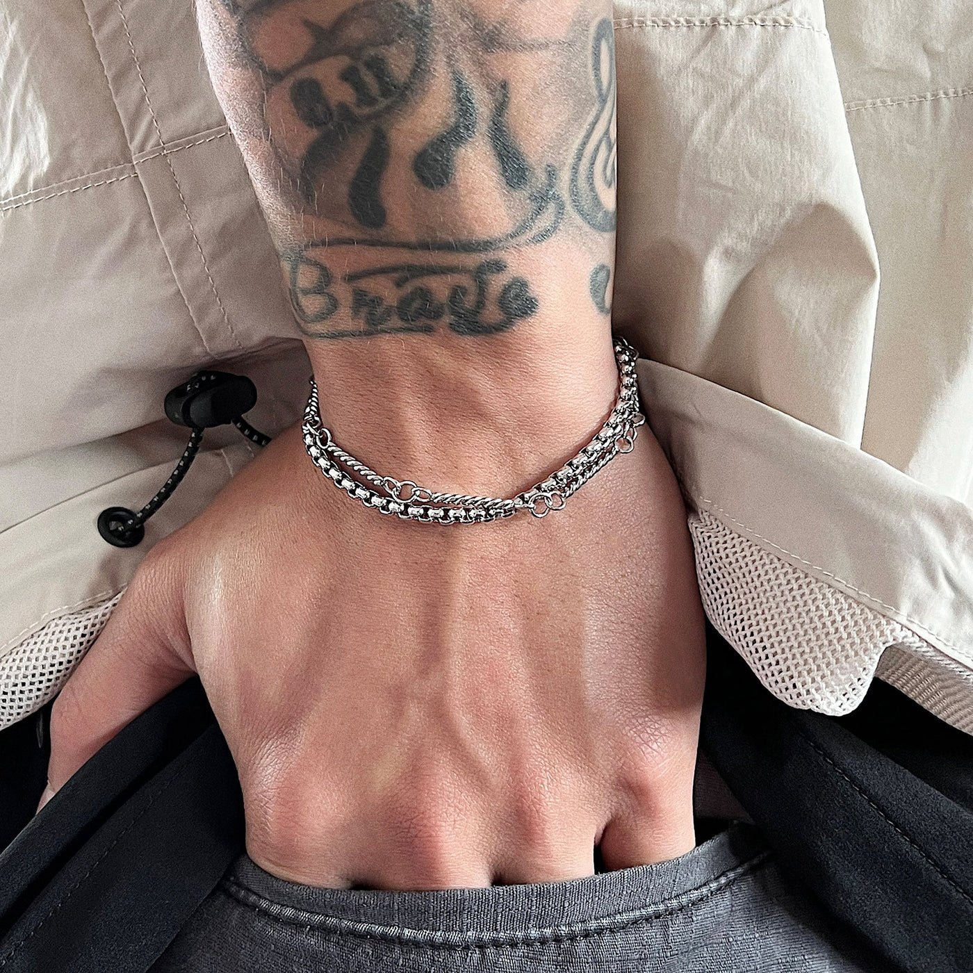 OH Thin Chains Linked Bracelet-korean-fashion-Bracelet-OH Atelier-OH Garments