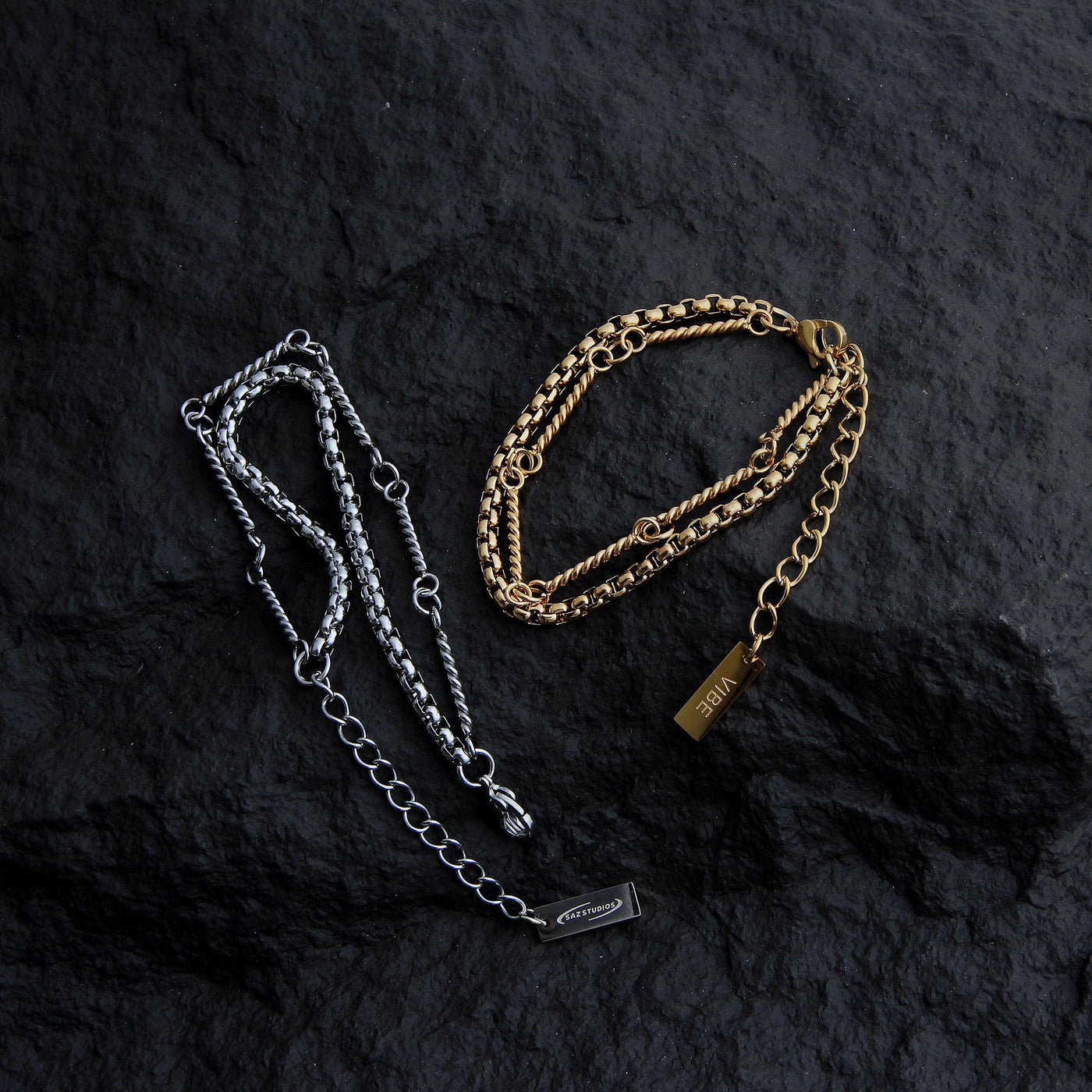 OH Thin Chains Linked Bracelet-korean-fashion-Bracelet-OH Atelier-OH Garments