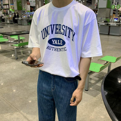 OH University Style T-Shirt-korean-fashion-T-Shirt-OH Atelier-OH Garments