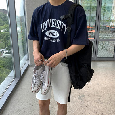 OH University Style T-Shirt-korean-fashion-T-Shirt-OH Atelier-OH Garments