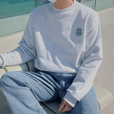 Woo Emblem Crewneck-korean-fashion-Crewneck-Woo's Closet-OH Garments