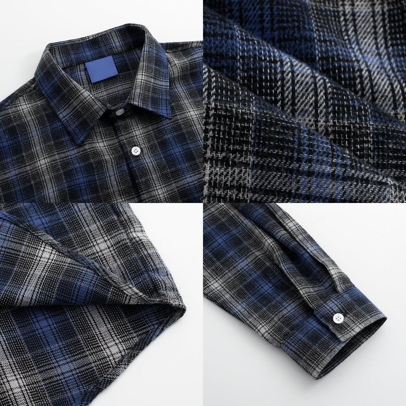 Zhou Checkered Buttoned Shirt-korean-fashion-Shirt-Zhou's Closet-OH Garments